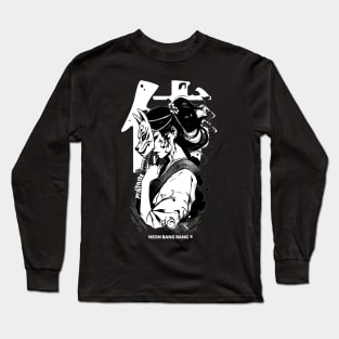 Cyberpunk Geisha Girl Samurai Warrior Anime Streetwear Long Sleeve T-Shirt